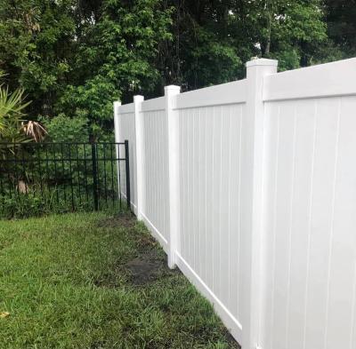 China Easily assembled 6' x 8' vinyl fence panel/cheap full privacy fence/blank pvc fence for sale