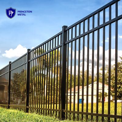 China Vertical Square Timber Garden Decoration Aluminum Tube Metal Pressure Treated Fence Designs For Garden School Hotel for sale