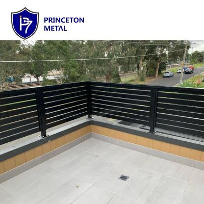 China Easily Assembled Easy To Assemble Aluminum Privacy Screen Panels Slat Railing for sale