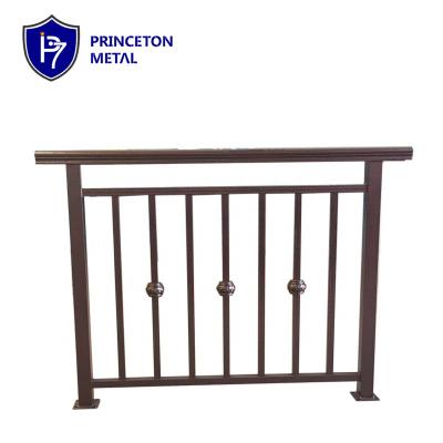 China Factory Modern Cast Iron Black Veranda Price Curved Aluminum Balustrade Balcony Stair Hand Rail System Designs for sale