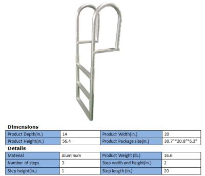 China Insulation ladders factory supply new custom design aluminum single step ladder extension pool ladder 6063 t5 for sale