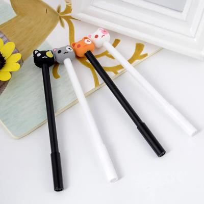 China Promotion\Business\Neutral Pen Cute Cat Black Pen Creative Cartoon School\Office Students Sign Pen Stationery With 0.5mm for sale