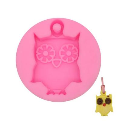 China Epoxy Silicone Mold Owl Aromatherapy Wax Handmade Soap Silicone Mold Cake Molds Baking for sale