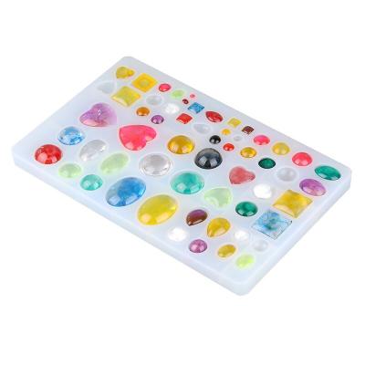 China Diy Crystal Patch Silicon Molds Time Viable Handmade Gemstone Patch Epoxy Pendant Mold for sale