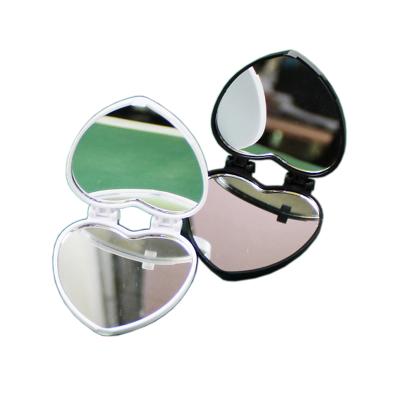 China Personalized Small Round Metal Custom Folding Cosmetic Make Up Compact Hand Pocket Makeup Mirror for sale