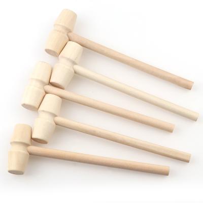 China Small Mallet Children's Toy Small Wooden Hammer Archaeological Solid Wooden Percussion Dish Two 42*139mm for sale