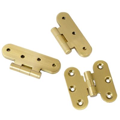 China Gloss Copper Hardware Copper Folding Cabinet Door Hinge Glass High Temperature Sealing Pure Copper Hinges for sale