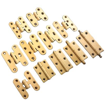 China High Temperature Sealing Gloss Customize Pure Copper Hinge Copper Hardware Copper Folding Cabinet Door Hinge Folding Hinge for sale