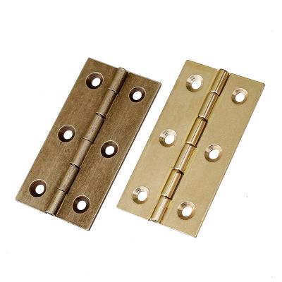 China Gloss Copper Hardware Copper Folding Cabinet Door Hinge Sideboard High Temperature Sealing Pure Copper Hinges for sale