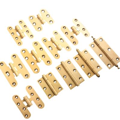 China Gloss Brass 6 Ball Bearing High Temperature Sealing Hinge Wood And Gold Metal Door Frames Hinge for sale