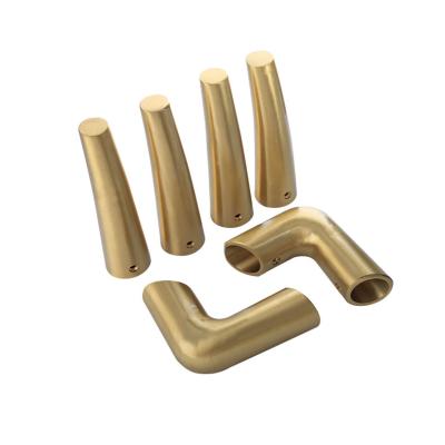 China High Temperature Sealing Glaze Most Popular Furniture Chair Hardware Accessories Brass Foot Stools Cover for sale