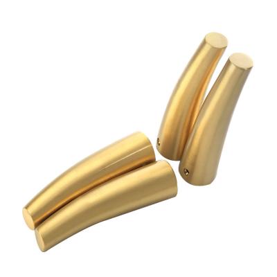 China Gloss Gold Brass Furniture Cabinet Table Chair High Temperature Sealing Leg Covers Chair Cups Furniture Leg Tube Protector Bed Leg End Cups for sale