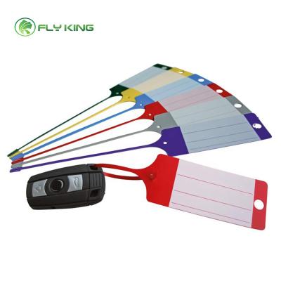 China Durable Custom Printed China PP Workshop Repair Tags Disposable Arrow Key Labels for sale