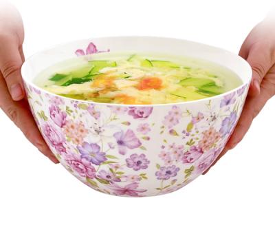 China Disposable Hand Paint Cheap Price Ceramic Salad Bowl With Factory Price for sale