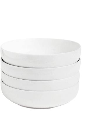 China Disposable unique high quality white stylish fruit restaurant kitchen kitchen supplies hotel design ceramic salad bowl for sale