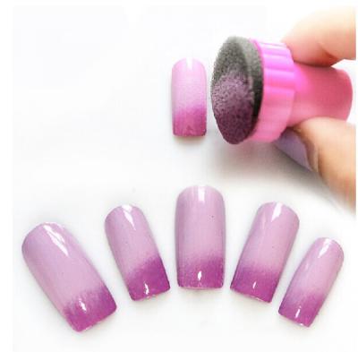 China DIY Nail Art Gradient 5 Refill Nail Sponge Stamp Set for sale