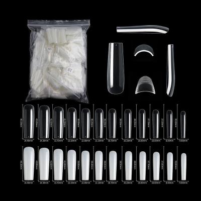 China 500pcs/bag Lengthened Design 500pcs/bag Long Square Head Square Head Section 2022 XXL Full Coverage Artificial Nails for sale