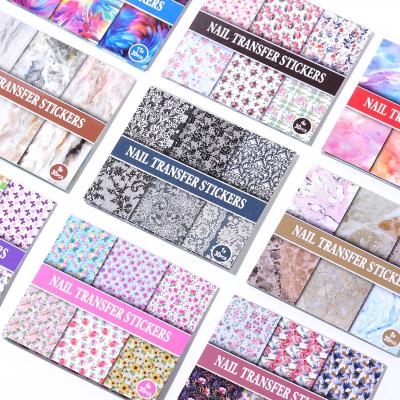 China Wholesale Nail Art Decorations Star Nail Transfer Stickers Nail Foil Starry Sticker Transfer Art Decorations 30 Pcs Sky DIY Set Nail Paper Decoration for sale