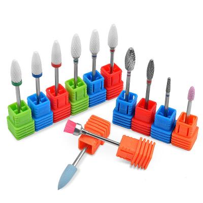 China 12Types Nail Drill Bit Nail File Manicure Machine Accessories Electric Ceramic Rotary Cutter Manicure Manicure Milling Tool for sale