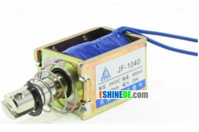 China 24V Pull Plug / Force Electromagnet Solenoid JF-1040B EL44429899333 Version 10mm Stroke 8.7Kg for sale