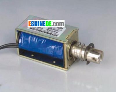 China 24V Pull Plug / Force Electromagnet Solenoid HCNE1-1564 EL45225860448 Version 10mm Stroke 8.7Kg for sale