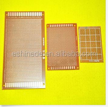 China Universal Electronics Device 5x7 7x9 9x15cm Prototyping PCB fr4 Panel Prototyping Paper X1PC PCB for sale