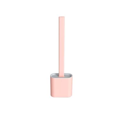 China Sustainable Silicone Toilet Brush And Holder Set Toilet Brush With Free Standing - Hygienic Toilet Bowl Brush for sale