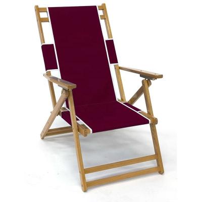 China Easy-carry Folding Wooden Chair Camping Garden Wooden Beach Chairs for sale