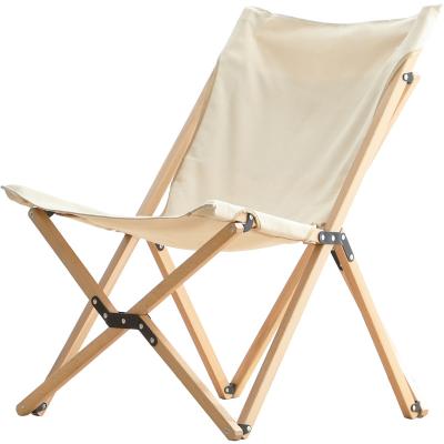 China Wholesale Bulk Beach Chair Folding Camping Chairs Butterfly Easy-Carry Outdoor Wooden Chair for sale