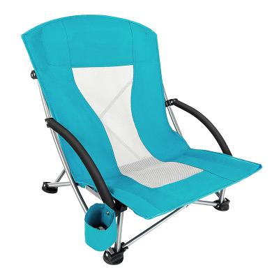 China Ergonomic Design Ergonomic Design Beach Low Back Lightweight Folding Portable Reclining Chair Easy-carry Chair for sale