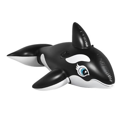 China Easy Install Pool Ride-on PVC Whale Rider Large Inflatable Water Fun Game Toys Pool Float for sale