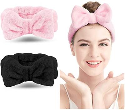 China Before Washing Your Face Hair Bands For Women Hair Band Baby Headband Big Bow Wear Kids Girl Lace Head Hair Accessories for sale