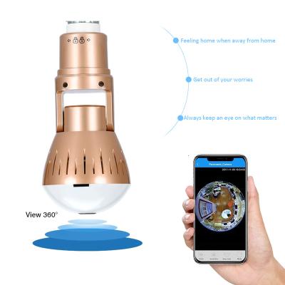 China vtopro 2021 2MP Wifi Panorama Camera CCTV Panoramic Video Surveillance Fisheye HD Night Vi Wireless Wifi V380 Led Bulb Camera for sale