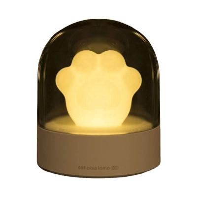 China New Arrival Modern Christmas Gifts For Kids Cat Paw Lamp Led Night Lamp Baby Touch Lamp With Music for sale