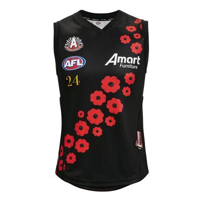 China Polyester 100% 2022 New Afl Uniform Printing Polyester Digital Custom Alf Tank Tops 100% Uniform Shirts for sale