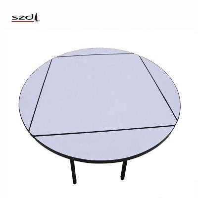 China Modern Plywood Restaurant Round Square Folding Banquet SD-41 Table for sale