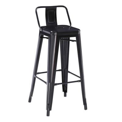 China Modern high bar stool with back/cheap metal bar chair/vintage bar stools TMC-011 for sale