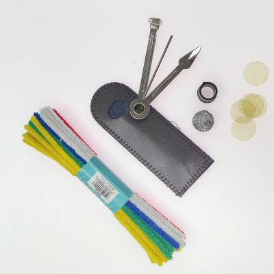 China Gifts Tobacco Pipe Kits Pipe Cleaners Scraper Holder Pipe Bit Metal Balls for sale