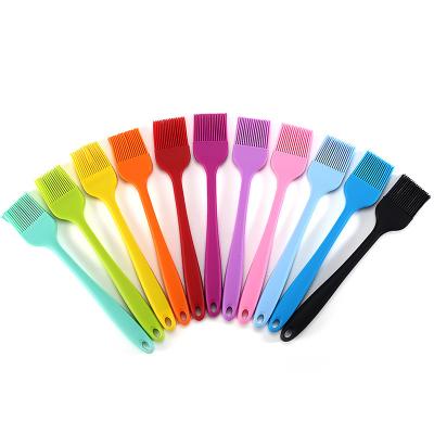 China Durable Silicone Bread Barbecue Oil Brush Heat Resistance Oil Basting Brush Silicone Pastry Baking Brush for sale