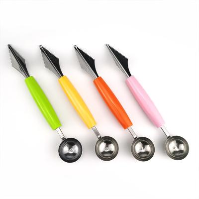 China Viable 2 in 1Kitchen Accessories Fruit Vegetable Tools Fruit Carving Knife Decoration Carving Tool Kit Fruit for sale