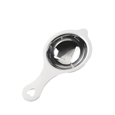 China Sustainable Design Kitchen Tools Stylish Egg Separator Stainless Steel Hard Silver for sale