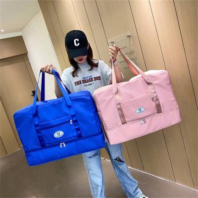 China Durable Large Capacity Travel Bag Waterproof Luggage Tote Handbag Women Men Travel Duffle Bags Sport Gym Yoga Storage Shoulder Bags for sale