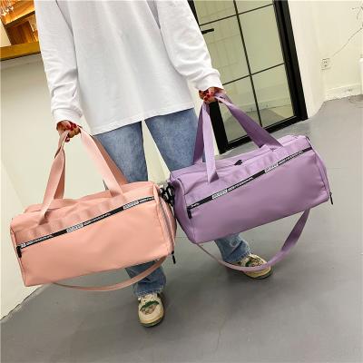 China Durable Multi Functional Woman Sports Yoga Gym Bag Waterproof Outdoor Travel Duffle Bag Dry Wet Separated Luggage Bags for sale