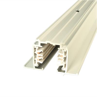 China Modern PRO-R610 3 Circuits DALI Light Track Recessed Track Light Led Track Systems 6 Wire 3 Phase Track Aluminum Rail 1m for sale