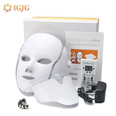 China Pigment Removal PDT Photon Light Skin Beauty Therapy 7 Colors LED Facial Face Mask for sale