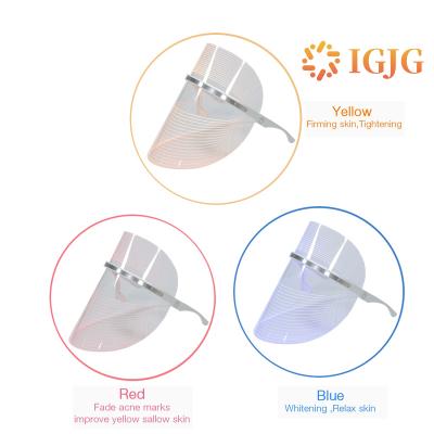 China Professional Light Therapy Led Face Mask Treatment Led Dye Removal Dropshipping Acne Face Mask PDT for sale