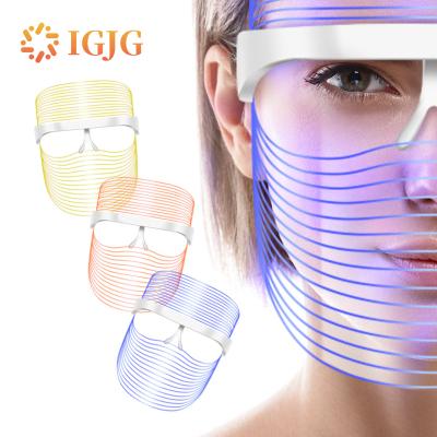 China Dye Removal LED Mask Led Light Facial Therapy Color Photon 3 PDT Factory Promotions PDT Masks Anti Aging Led Face Mask for sale