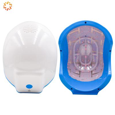 China Hair-Repairing Lescolton Home Use Hair Regrowth Helmet LS-D601 LLLT Portable Red Light 650nm Diode Hair Growth Laser Cap for sale