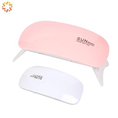 China 2021 Super Mini Small LED Nail Lamp Christmas Gift 6W UV Nail Dryer LED Nail Lamp Gel UV LED Nail Polish Light for sale