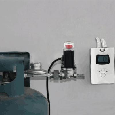 China LPG gas cylinder leak monitor with 9V back up battery and relay output for sale